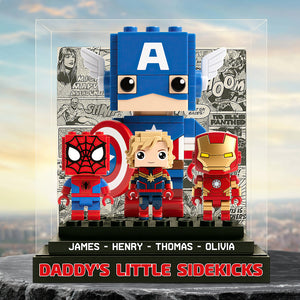 Daddy's Little Sidekicks Acrylic Plaque Personalized Gifts For Dad 04NADT240525 - Shaped Plaques - GoDuckee