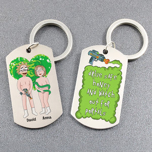 Personalized Gifts For Couple 03totn160724hg Stainless Steel Keychain - Keychains - GoDuckee