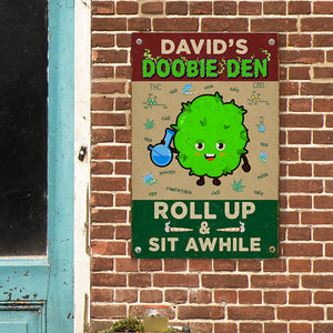 Personalized Gift For Weed Lover, Doobie Den Metal Sign 02toqn170724 - Metal Signs - GoDuckee