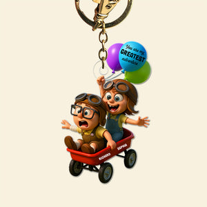 Greatest Adventure Keychain - Personalized Gifts For Couple 04toqn270525 - Keychains - GoDuckee