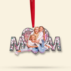 Custom Photo Gift For Mom Christmas Ornament 03KAMH160924 - Ornament - GoDuckee