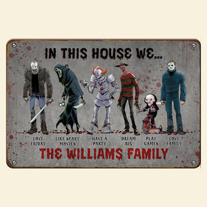 Personalized Gifts For Horror Movie Lover Metal Sign 02naqn090724 - Metal Signs - GoDuckee