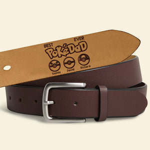 Personalized Dad Men's Belt 02NAQN060424 Father's Day - Belts - GoDuckee