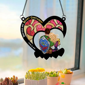 Personalized Gifts For Couple Suncatcher Window Hanging Ornament 02hupu180524hh - Ornaments - GoDuckee