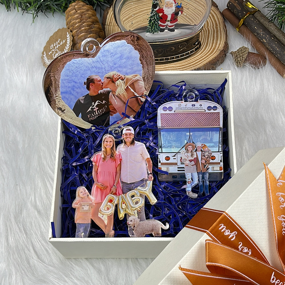 Custom Photo Gifts for Couple Ornament 68acvp140924 - Ornament - GoDuckee