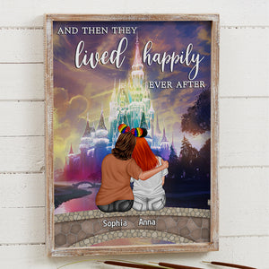 Couple And Then They Lived Happily Ever After Personalized Canvas Print 04DNTN230623TM - Poster & Canvas - GoDuckee