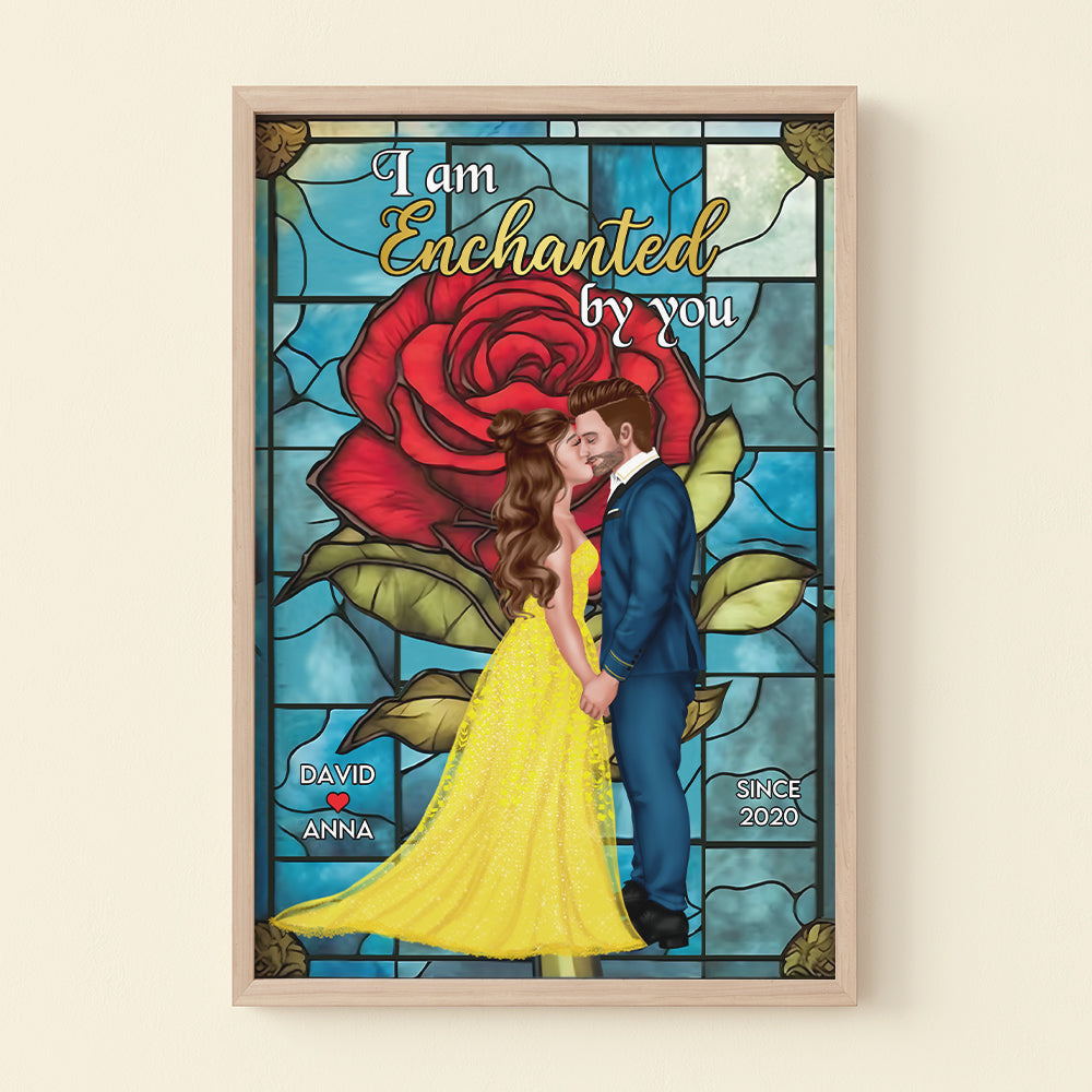 I'm Enchanted By You, Personalized 02HTPU181223PA Light Picture Frame - Poster & Canvas - GoDuckee