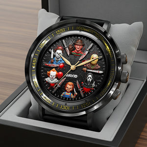 Horror Men's Watch, Personalized Gifts For Horror Movie Fans 02qhqn150725 - Men's Watch - GoDuckee
