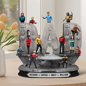 Galaxy Troop Plaque - Personalized Gifts For Dad 04qhqn130525 - Shaped Plaques - GoDuckee
