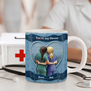Nurse Besties Coffee Mug - Personalized Gifts For Best Friends 03QHLU290525 - Coffee Mug - GoDuckee