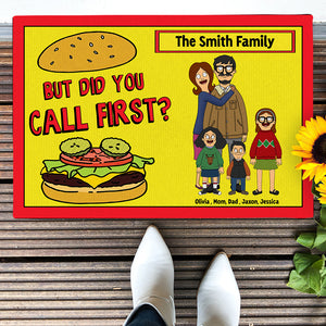 Personalized Gifts For Family Doormat Cartoon Family 01ACDT120225HG - Doormat - GoDuckee