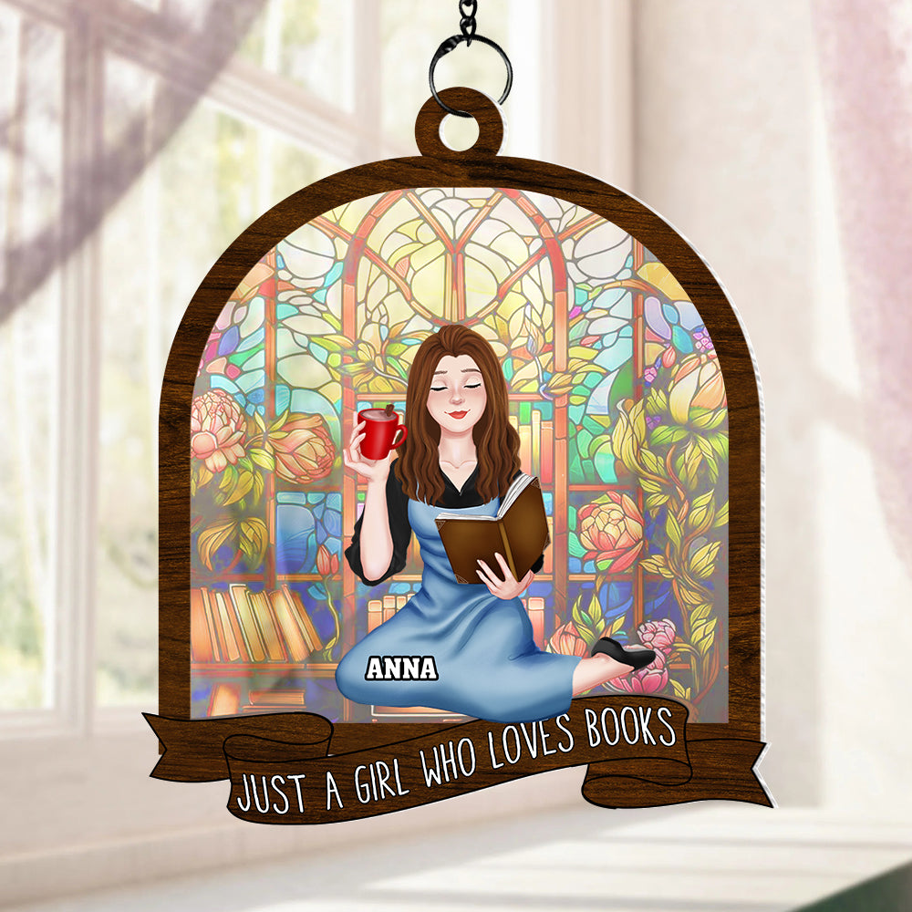 Personalized Gifts For Book Lover Suncatcher Window Hanging Ornament 01katn170624pa - Ornament - GoDuckee