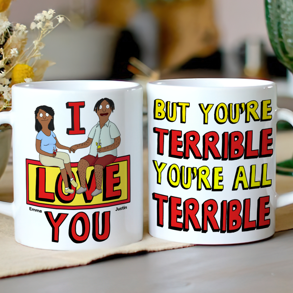 Personalized Gifts For Couple Coffee Mug 02ohpu140225pa I Love You - Coffee Mug - GoDuckee