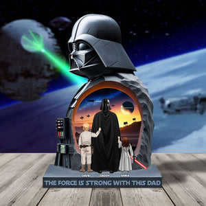 Best Galaxy Dad Model Acrylic Plaque Personalized Gifts For Dad 02QHTN280425 - Shaped Plaques - GoDuckee