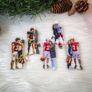 Custom Photo Gifts for American Football Lovers Ornament 60acvp140924 - Ornament - GoDuckee