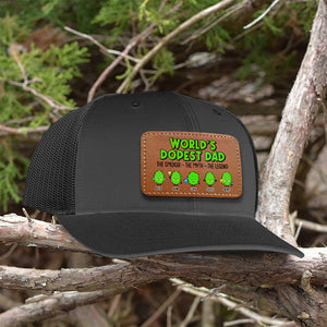 Personalized Gifts For Dad Leather Patch Hat 05actn210524 - Caps - GoDuckee