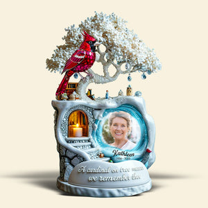 Cardinal From Heaven Acrylic Plaque, Custom Photo Memorial Keepsake For Loved One 01qhqn190925 - Shaped Plaques - GoDuckee