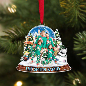 Custom Photo Gift for Family, Family Christmas Ornament 04TOMH260924 - Ornament - GoDuckee