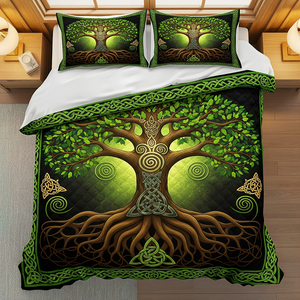 Tree Of Life Quilt Bedding Set Special Line 02HUPU150725 - Blanket - GoDuckee