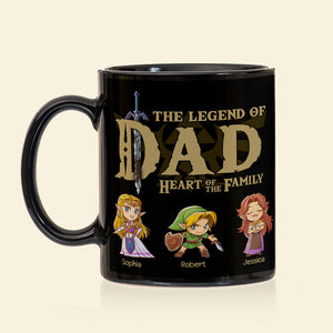 Heart Of The Family 03NAQN060623 Personalized Family Coffee Black Mug - Coffee Mug - GoDuckee
