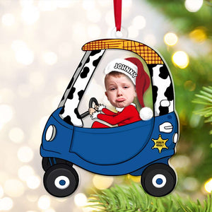 Custom Photo Gifts For Kids Driving Car Acrylic Ornament 04KALU131124 - Ornament - GoDuckee