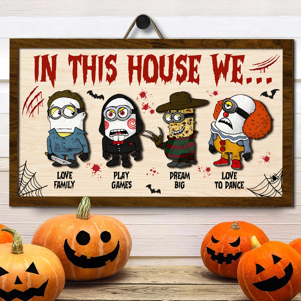 Personalized Halloween Gifts For Family Wood Sign 03xqtn280824 - Wood Sign - GoDuckee