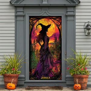 Personalized Halloween Gifts For Witch Lovers Door Cover 143acqn240824 - Door Covers - GoDuckee