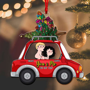 Personalized Gifts For Naughty Couple Christmas Ornament 02OHLU091024 - Ornament - GoDuckee