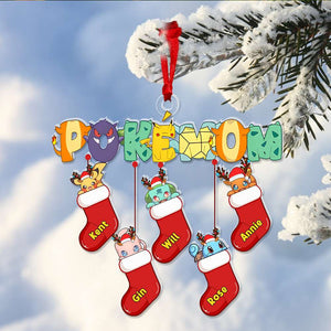 Personalized Gifts For Mom Cute Hanging Socks Acrylic Ornament 01KALU121124 - Ornament - GoDuckee