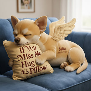 Dog Memorial Custom Shaped Pillow - Custom Photo Gifts For Dog Lover 04TGLU081125 - Pillow - GoDuckee
