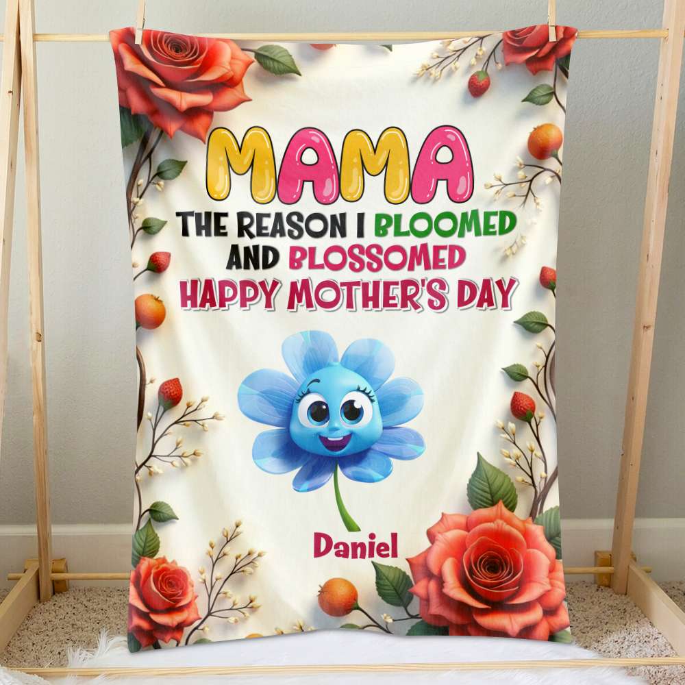 Personalized Gift For Mom Blanket Bloom Flowers 04KALU080125 - Blanket - GoDuckee
