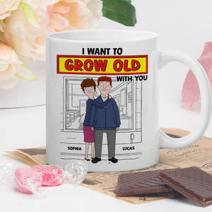 Personalized Gifts For Couple Coffee Mug 04xqtn271224hg I Want To Grow Old With You - Coffee Mug - GoDuckee