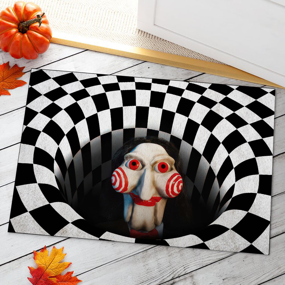 Gift For Horror Movie Lover, Personalized Doormat, Halloween Slasher Doormat, Halloween Gift 01QHXX160823 TT - Doormat - GoDuckee