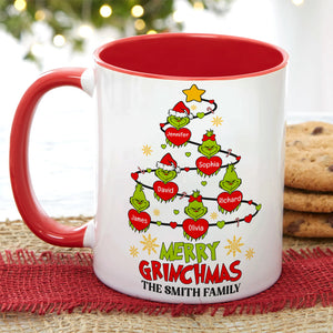 Merry Christmas-Personalized Accent Mug -Gift For Family-Christmas Gift- Family Mug-CC-AM11OZ-06acqn210923 - Coffee Mug - GoDuckee