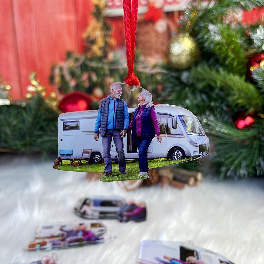 Custom Photo Gifts for Camping Lovers Ornament 54acvp140924 Camping Gifts - Ornament - GoDuckee