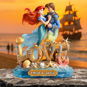 Undersea Couple Plaque - Personalized Gifts For Couple 01tgpu070525 - Shaped Plaques - GoDuckee