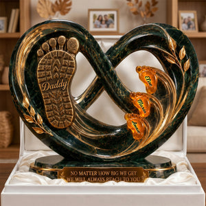 Footprints Acrylic Plaque - Personalized Gifts For Dads 04todh120526 - Shaped Plaques - GoDuckee