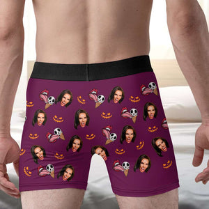 Custom Photo Halloween Gifts For Husband Men's Boxers 01ACDT050824 - Boxer Briefs - GoDuckee