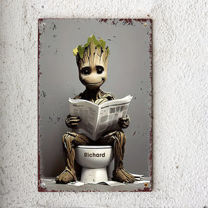 Personalized Funny Gifts For Movie Fans Metal Sign 55acqn240824 Movie Character In Toilet - Metal Signs - GoDuckee