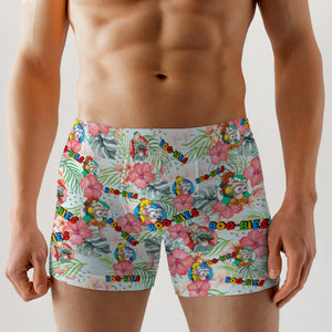 Funny Men Boxer Briefs Tropical Pattern, Unique Gift For Husband, Boyfriends 04acqn190623 - Boxer Briefs - GoDuckee