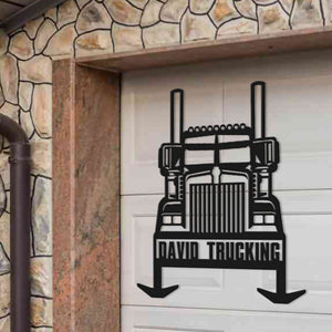 Personalized Gifts For Truck Lovers Hanging Metal Sign 02HUDT180624 - Metal Signs - GoDuckee