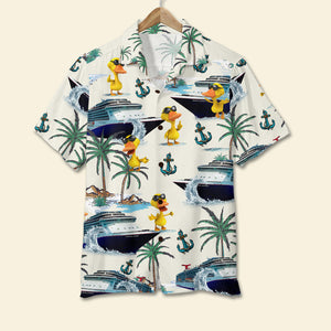 Happy Ducky Personalized Hawaiian Shirt - Upload Vehicle Image - Hawaiian Shirts - GoDuckee