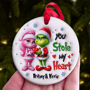 Personalized Gifts For Couple Christmas Ornament 01acdt261024 - Ornament - GoDuckee