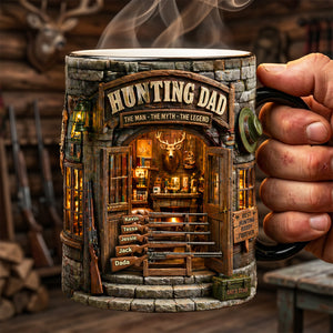 Dad Hunting Cabin Magic Mug - Personalized Gifts For Hunting Dads 01QHTA280426 - Coffee Mug - GoDuckee