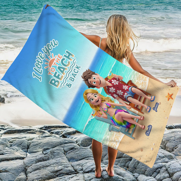 Custom Beach Towel Hers And Hers Towels Lesbian CHARMMYFASHION His