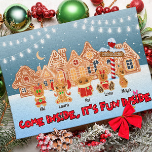 Personalized Gift for Family, Gingerbread Family Christmas Doormat 03TOLU170924 - Doormat - GoDuckee