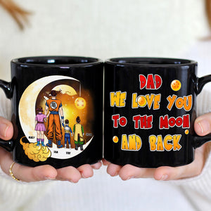 We Love You To The Moon And Back Personalized Dad Mug 04HTPU050124HH - Coffee Mug - GoDuckee