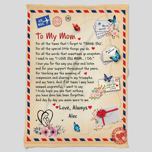 Personalized Christmas Gifts For Mom Blanket 58acxx280824 Letter To Mom - Blanket - GoDuckee