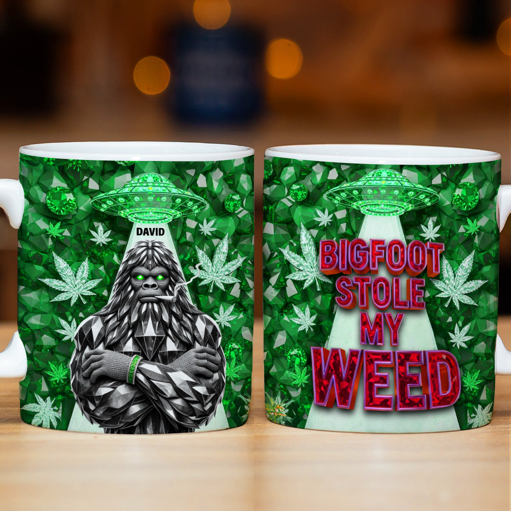 Bigfoot Green Stuff Mug - Personalized Gifts For Smoking Lovers 03tgtn130625 - Coffee Mug - GoDuckee