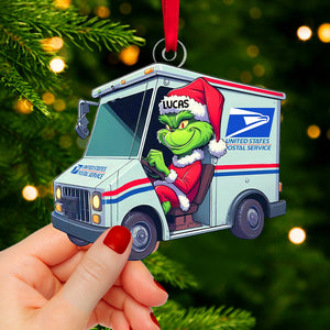 Personalized Gifts For Postal Worker, How The Postal Worker Saved Christmas 02qhtn071124 - Ornament - GoDuckee